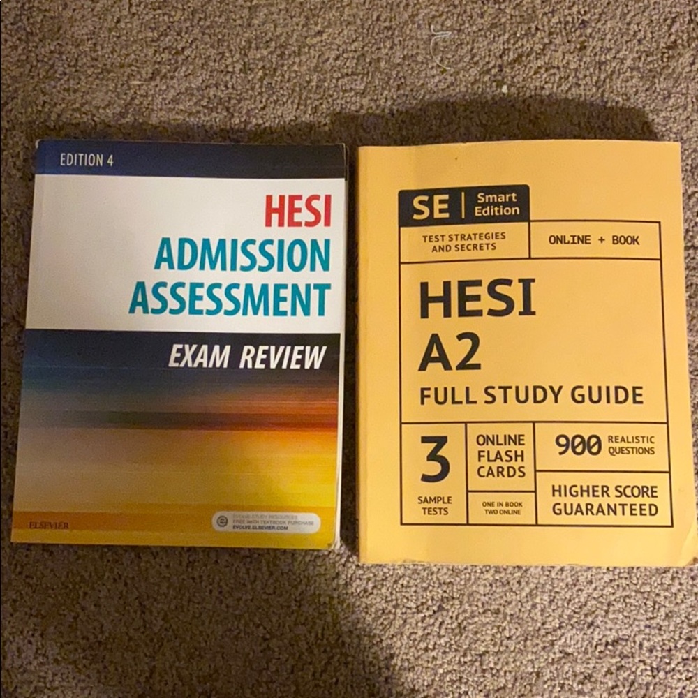 HESI EXAM STUDY BOOKS